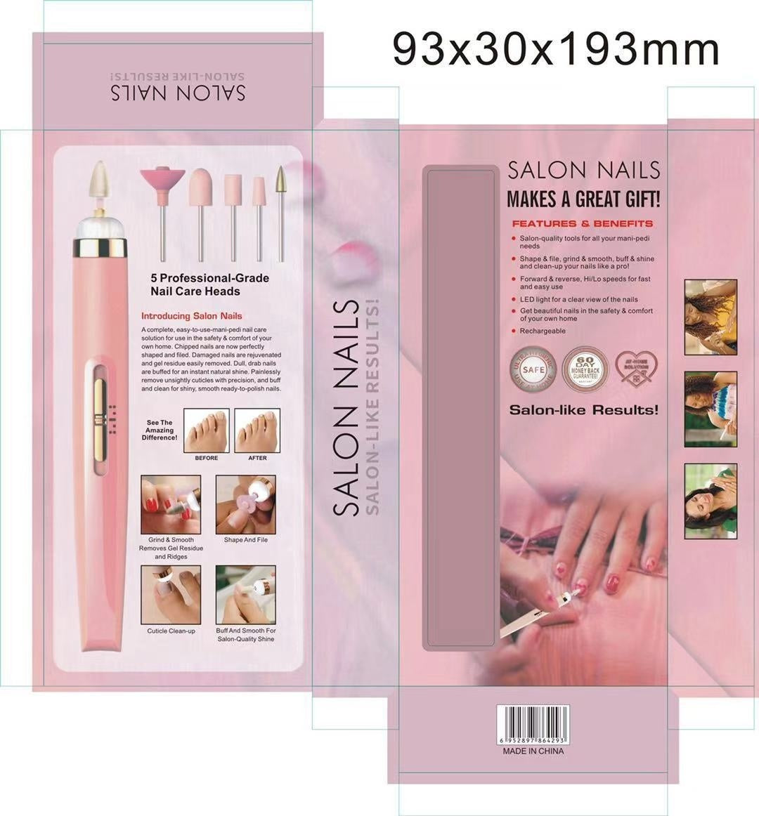 Cross-border Nail Piercing Device Electric Nail Trimmer Five-in-one Nail Polishing Machine Nail File Flawless Nail Polish