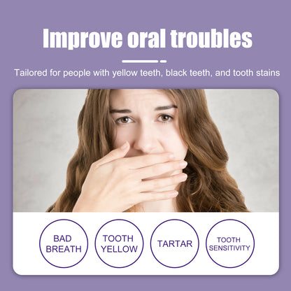 Jaysuing V34 Purple Toothpaste Toothpaste For Cleaning Bad Breath, Stains, Teeth Whitening, And Toothcare