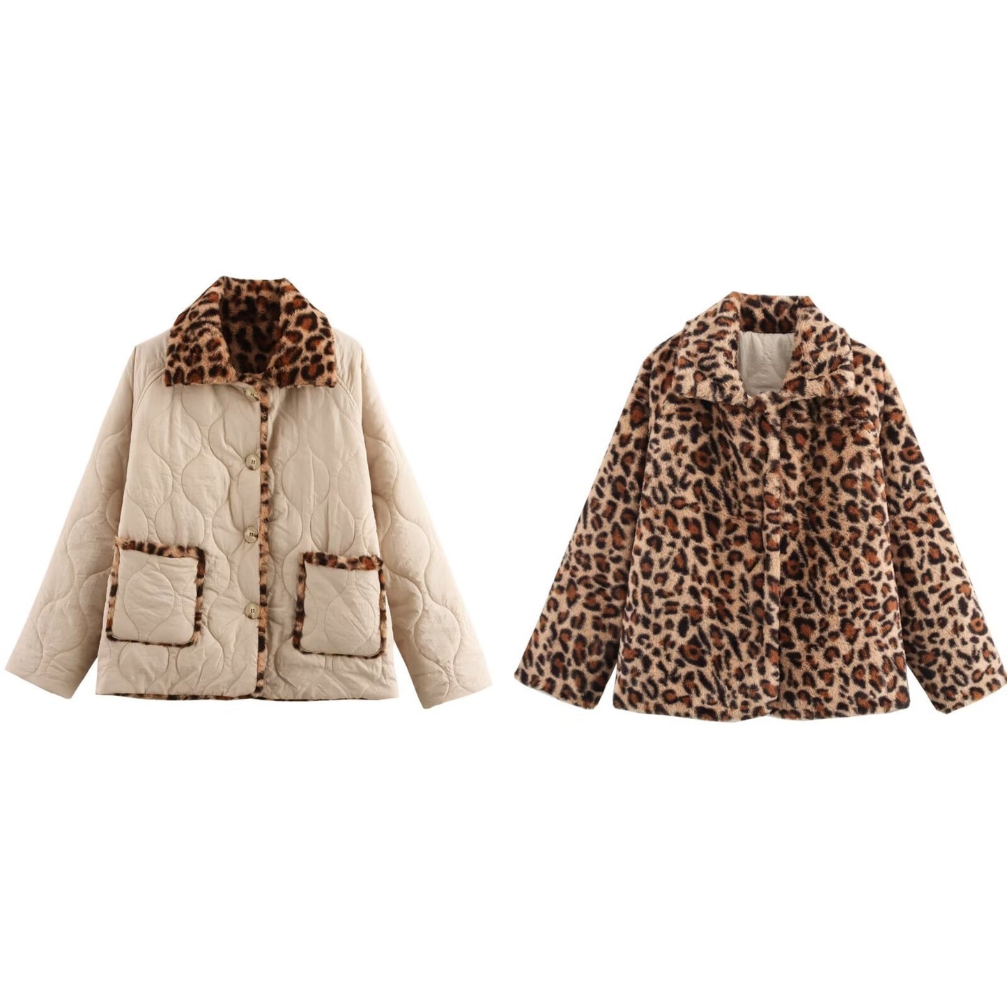 Fashion Double-sided Long Sleeve Cotton Coat Jacket