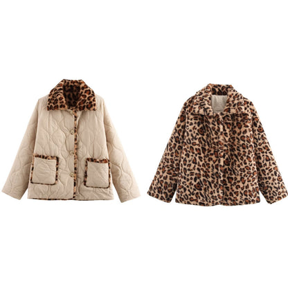 Fashion Double-sided Long Sleeve Cotton Coat Jacket