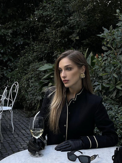 Women's Fashion Personality Black New Coat Women