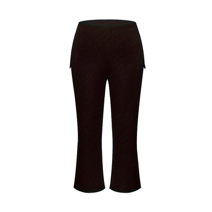 Ins European And American Fashion Slim Fit Plus Size Black Trousers