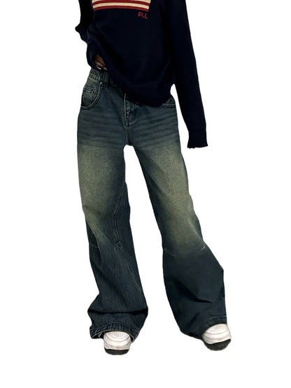 Idle Style Retro Washed Jeans