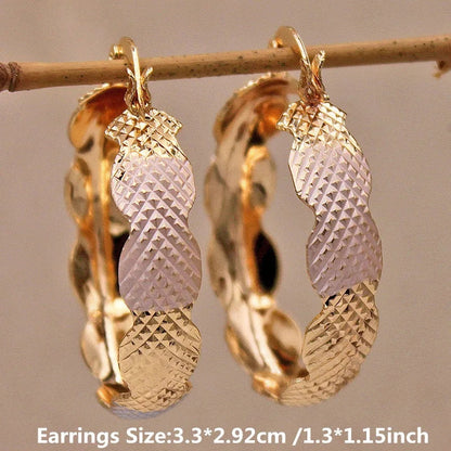 Copper Material Graceful Personality Simple Earrings