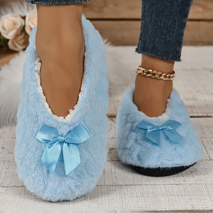 Women's Indoor Comfortable Breathable Warm Closed-toe Slippers Soft