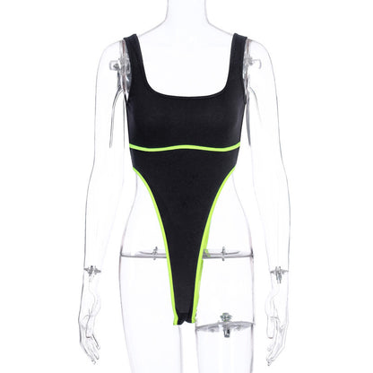 Women's sexy shapewear bodysuit with backless straps