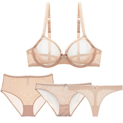 Mesh Bra Set 4 Pieces Set