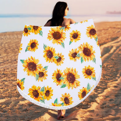 Microfiber Beach Quick-drying Tassel Printed Shawl