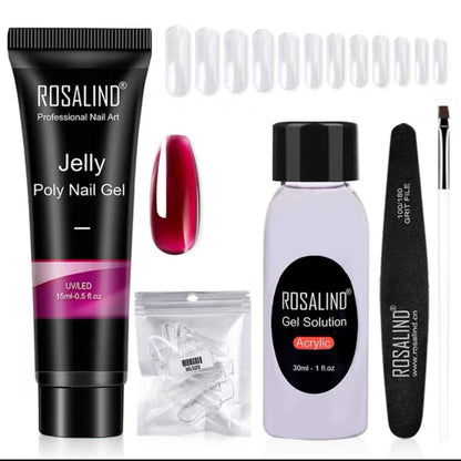 Extension Gel Polish Kit For Manicure Poly Nail Gel Set For