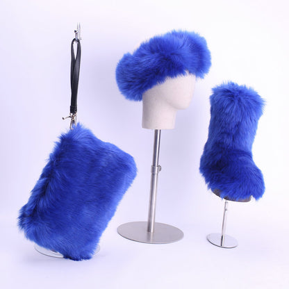 Clutch hair band plush snow boots