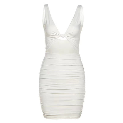 Women's Knotted Hollow-out Sheath Dress