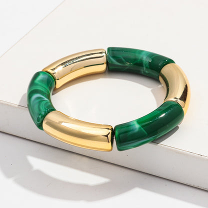 Fashion Bracelet Acrylic Gold Powder Plus Gold Ladies