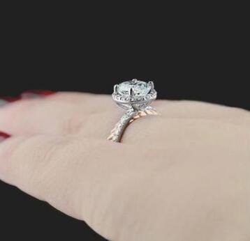 Hearts and Arrows Zircon Engagement Rings Europe and America Personality Colors Rings Ornaments