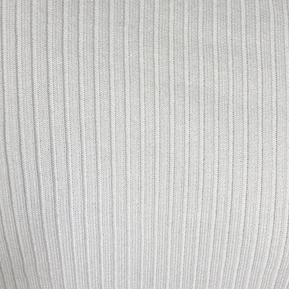 Ladies white slanted shoulder long sleeve top