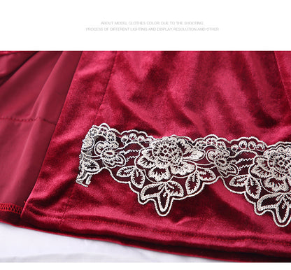 New sexy lace lace pajamas