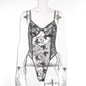 Autumn Lace Embroidery Sexy Body Shaping Bodysuit