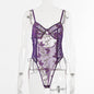 Autumn Lace Embroidery Sexy Body Shaping Bodysuit
