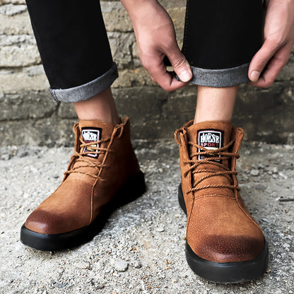 Plus Size Martin Boots Men's High Top