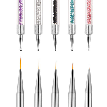 Nail Tools Double-headed Pointing Drilling Pen, Pointing Rhinestone Pen