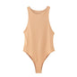 Sexy Sleeveless Round Neck Bodysuit