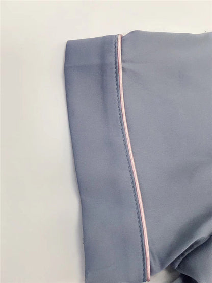 Cardigan Pajamas Women Ice Silk Home Service Suit