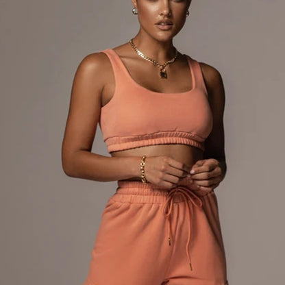 Lace Yoga  Shorts Set