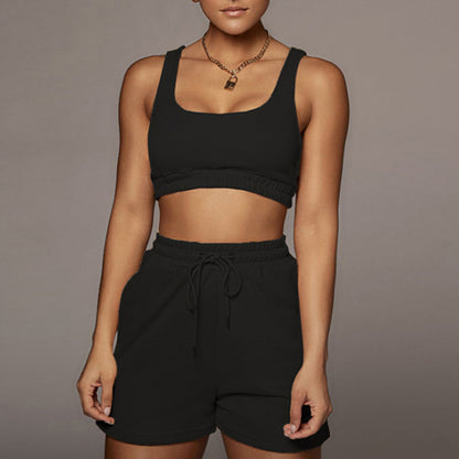 Lace Yoga  Shorts Set