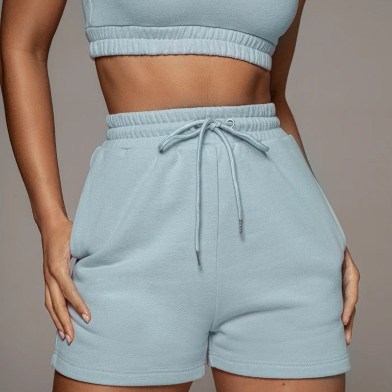 Lace Yoga  Shorts Set