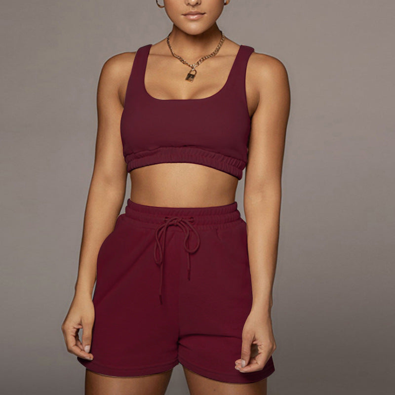 Lace Yoga  Shorts Set