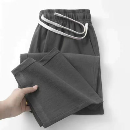 Men's Loose Straight Casual Ramie Trousers