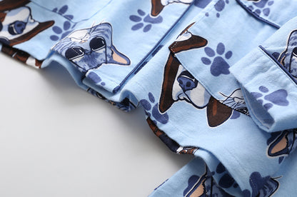 Woolen Home Suit Flannelette Pajamas Moonsuit Set