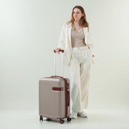 4 Piece Luggage Set With Compression Packing Cubes For Suitcase Expanable Spinner Wheels Lightweight Suitcase With TSA Lock 16 IN 20IN 24IN 28IN