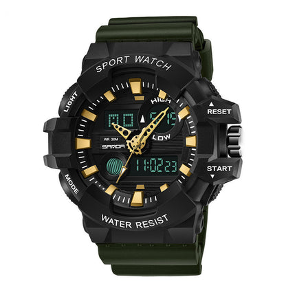 Waterproof men's electronic watch