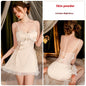 Satin Lace Backless Lace Up Suit
