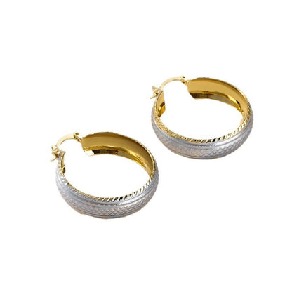 Copper Material Graceful Personality Simple Earrings