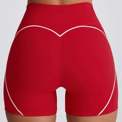 Peach Hip High Waist Running Training Shorts Hip Lifting Nude Feel