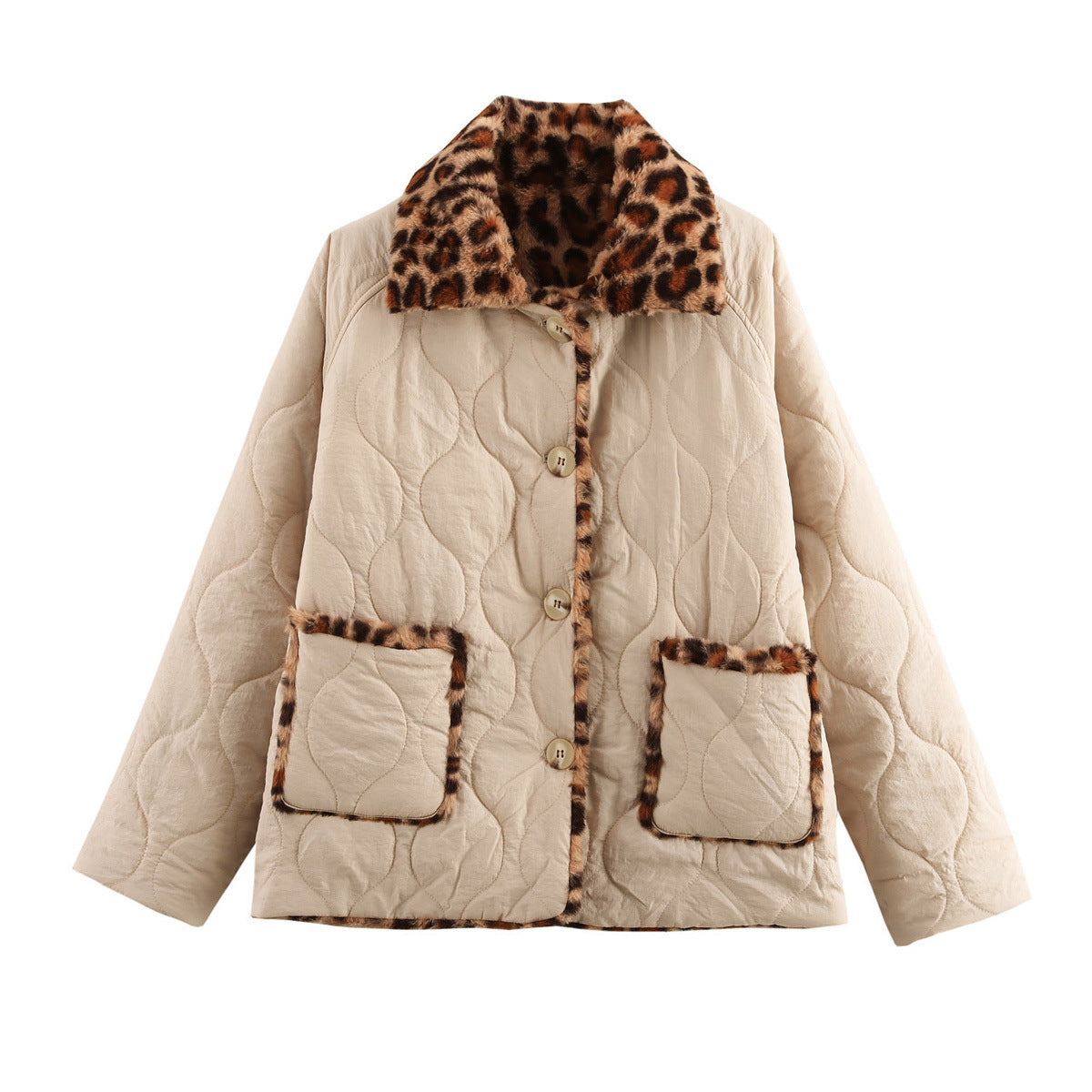 Fashion Double-sided Long Sleeve Cotton Coat Jacket
