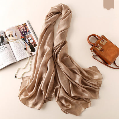 Fashion Beach Towel Sun Protection Shawl Silk Scarf Women