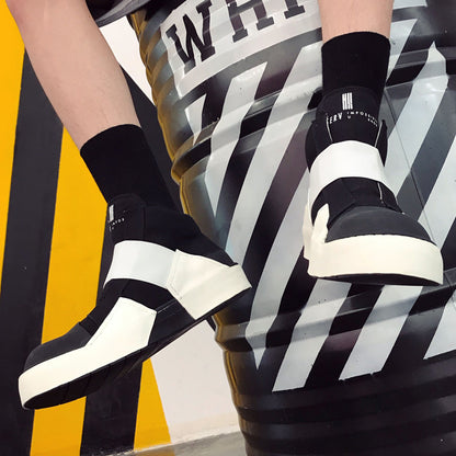 Men's All Match Round Toe High Top Sneakers