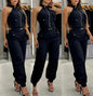 Halter Top Casual Working Pants Two-piece Suit