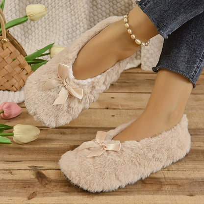 Women's Indoor Comfortable Breathable Warm Closed-toe Slippers Soft