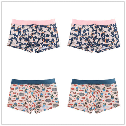 Men's boxer briefs breathable antibacterial four-corner men's pants