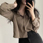 Retro And Fashion All-matching Top For Women