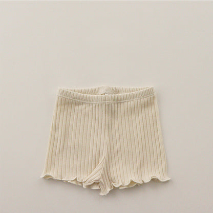 Children's Ribbed Suspenders Pajamas Suit