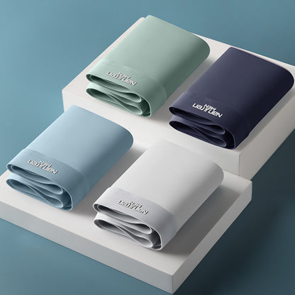 Ice Silk Men's Underwear Cotton Crotch Antibacterial Thin Breathable Loose