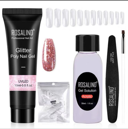 Extension Gel Polish Kit For Manicure Poly Nail Gel Set For