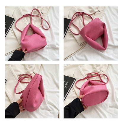 High-grade Crossbody Portable Pleated Cloud Bag For Women