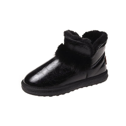 Flat-Bottomed Fashion Plus Velvet Warm Student Cotton Shoes