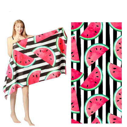 Double sided fast drying rectangular bath towel