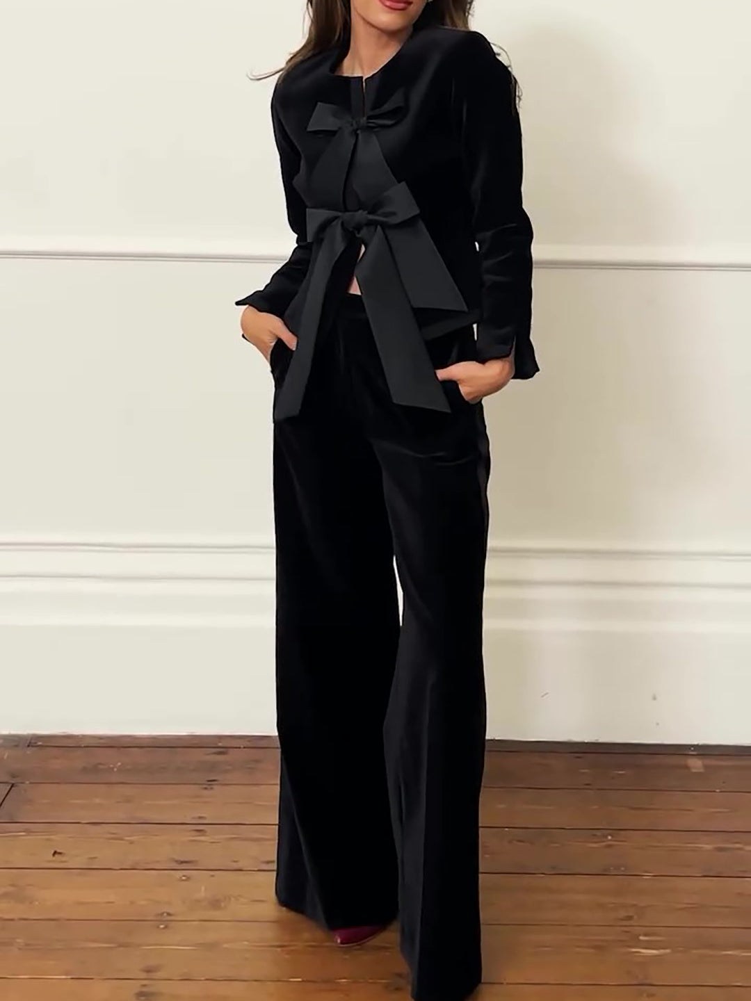 Wide-leg Pants Suit